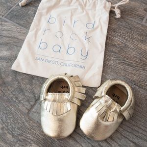 Bird Rock Baby Gold Moccasins